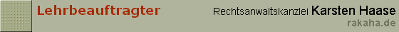 Lehrbeauftragter